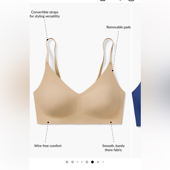 True & Co NEW M size Body Triangle Convertible strap Bralette - Picture 4 of 8